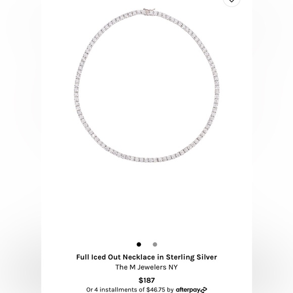💎 The M Jewelers NY - Full Iced Out Diamond Necklace 💎 - Picture 3 of 7